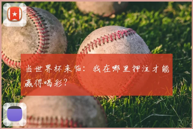 当世界杯来临：我在哪里押注才能赢得喝彩？