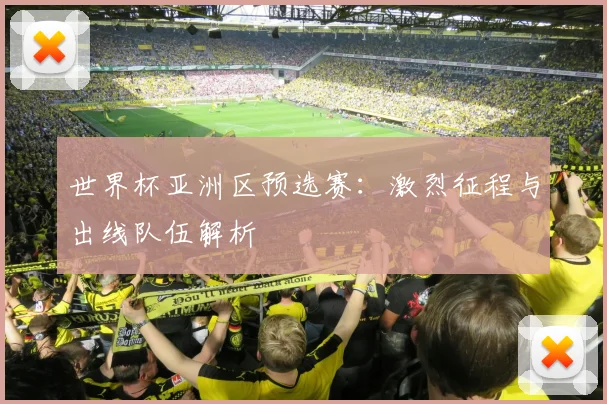 世界杯亚洲区预选赛：激烈征程与出线队伍解析