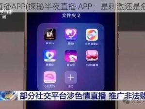 半夜直播APP(探秘半夜直播 APP：是刺激还是危险？)