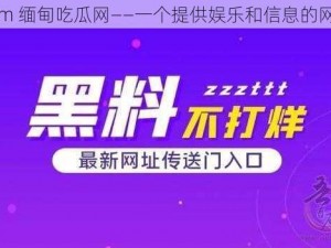 com 缅甸吃瓜网——一个提供娱乐和信息的网站