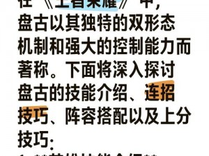 王者荣耀盘古大招运用指南：闪现效果的关键使用技巧与攻略详解