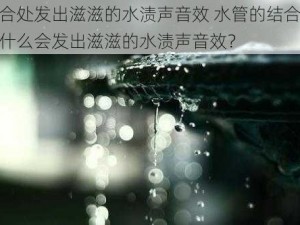 结合处发出滋滋的水渍声音效 水管的结合处为什么会发出滋滋的水渍声音效？