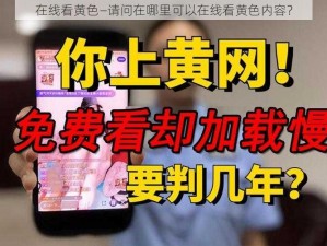 在线看黄色—请问在哪里可以在线看黄色内容？