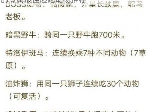 疯狂动物园初始动物起跑选择攻略：攻略你的专属最佳起跑动物推荐