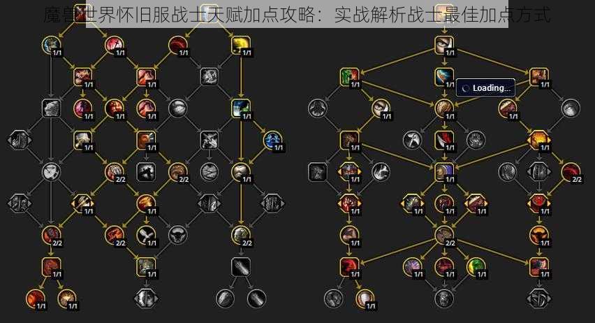 魔兽世界怀旧服战士天赋加点攻略：实战解析战士最佳加点方式