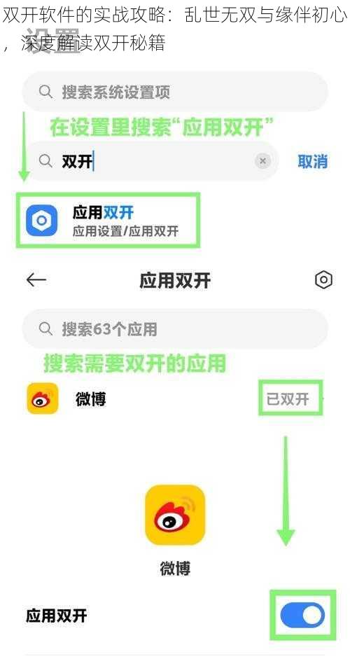 双开软件的实战攻略：乱世无双与缘伴初心，深度解读双开秘籍