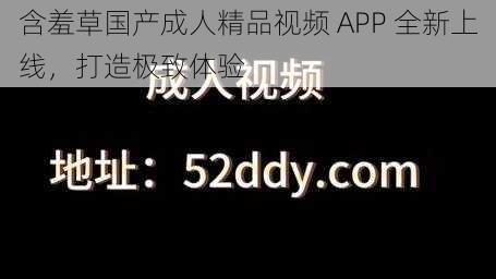 含羞草国产成人精品视频 APP 全新上线，打造极致体验