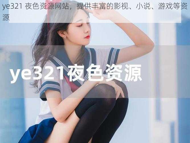 ye321 夜色资源网站，提供丰富的影视、小说、游戏等资源