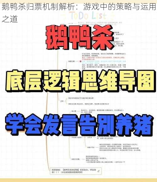 鹅鸭杀归票机制解析：游戏中的策略与运用之道