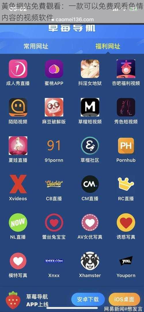 黃色網站免費觀看：一款可以免费观看色情内容的视频软件