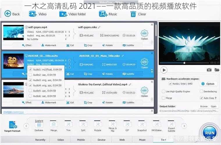 一木之高清乱码 2021——一款高品质的视频播放软件