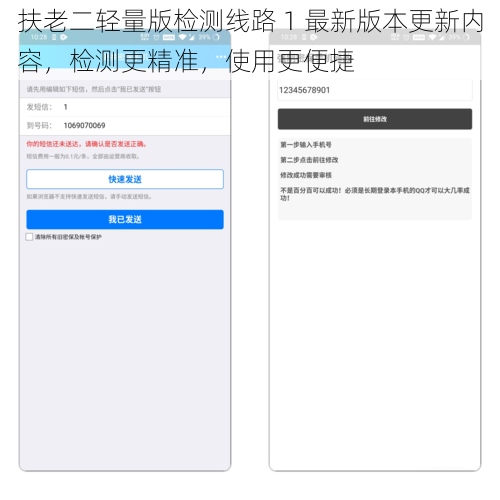 扶老二轻量版检测线路 1 最新版本更新内容，检测更精准，使用更便捷