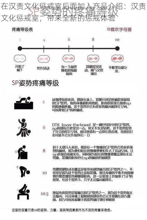 在汉责文化惩戒室后面加入产品介绍：汉责文化惩戒室，带来全新的惩戒体验