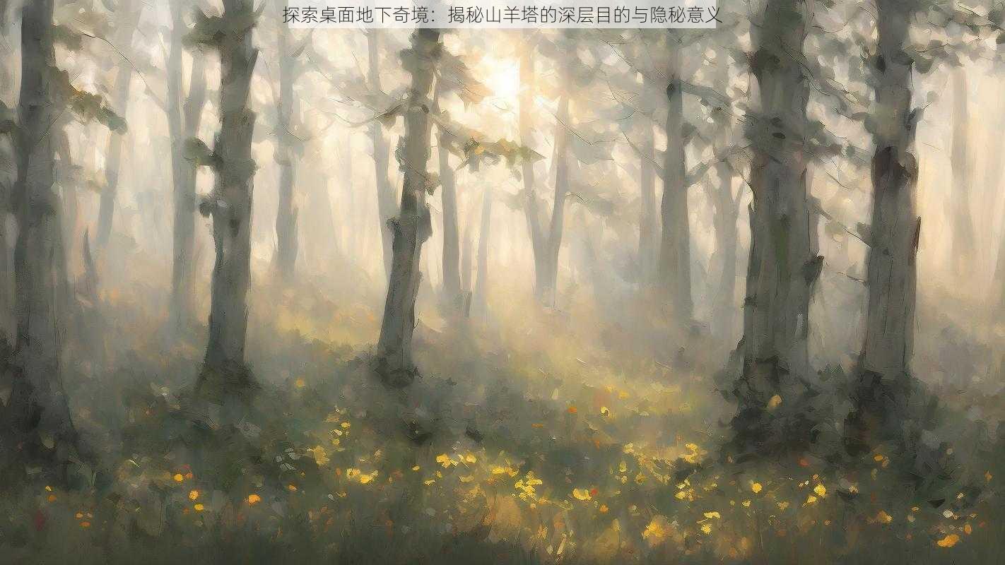 探索桌面地下奇境：揭秘山羊塔的深层目的与隐秘意义