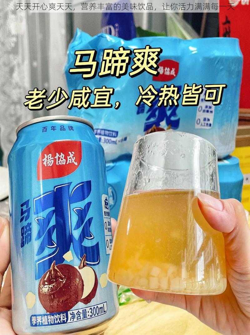 天天开心爽天天，营养丰富的美味饮品，让你活力满满每一天