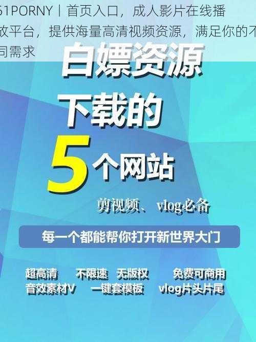 51PORNY丨首页入口，成人影片在线播放平台，提供海量高清视频资源，满足你的不同需求