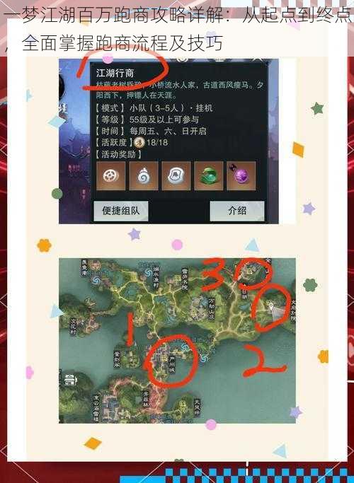 一梦江湖百万跑商攻略详解：从起点到终点，全面掌握跑商流程及技巧