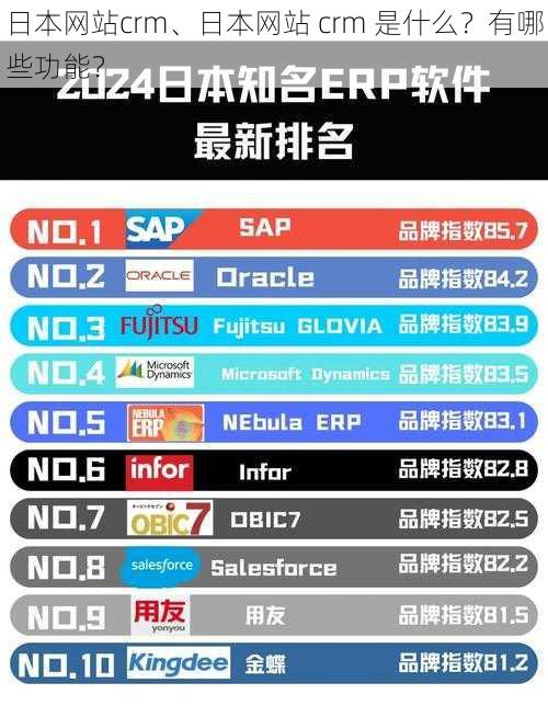 日本网站crm、日本网站 crm 是什么？有哪些功能？