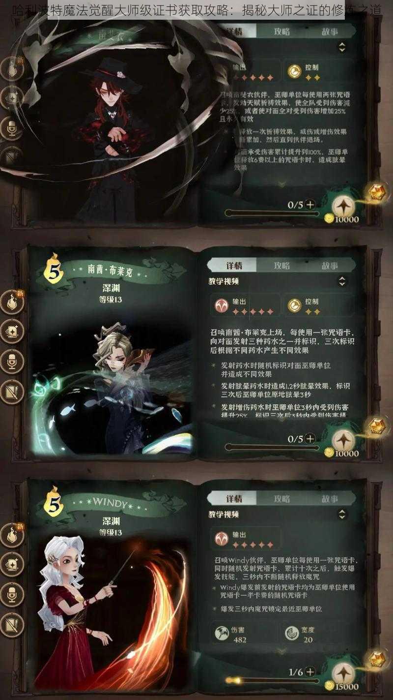 哈利波特魔法觉醒大师级证书获取攻略：揭秘大师之证的修炼之道