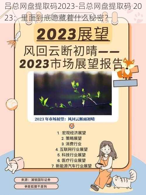 吕总网盘提取码2023-吕总网盘提取码 2023：里面到底隐藏着什么秘密？