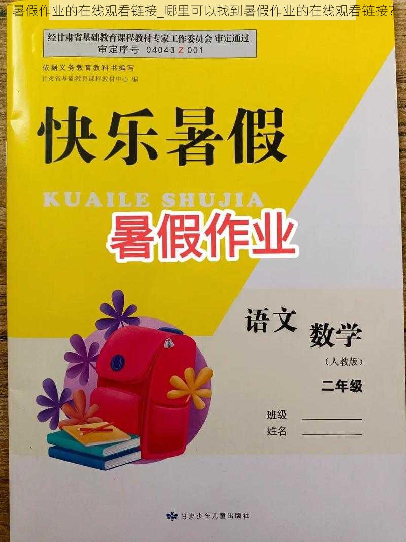 暑假作业的在线观看链接_哪里可以找到暑假作业的在线观看链接？