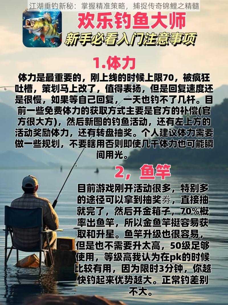 江湖垂钓新秘：掌握精准策略，捕捉传奇锦鲤之精髓