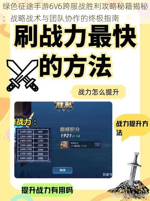 绿色征途手游6V6跨服战胜利攻略秘籍揭秘：战略战术与团队协作的终极指南