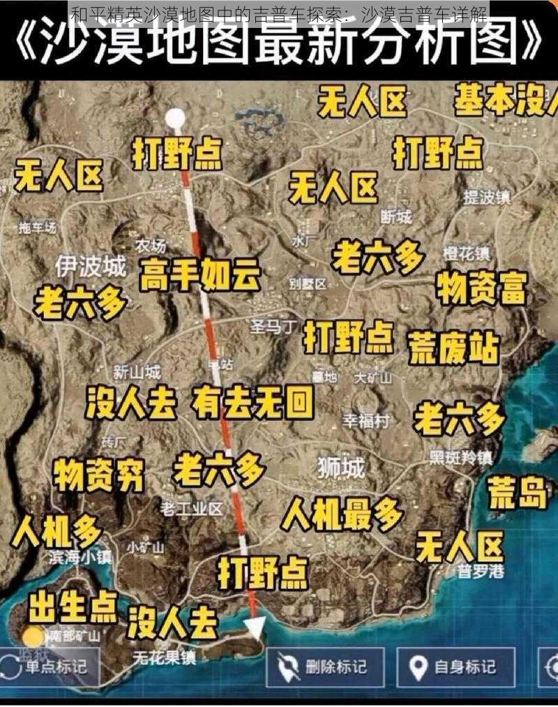 和平精英沙漠地图中的吉普车探索：沙漠吉普车详解