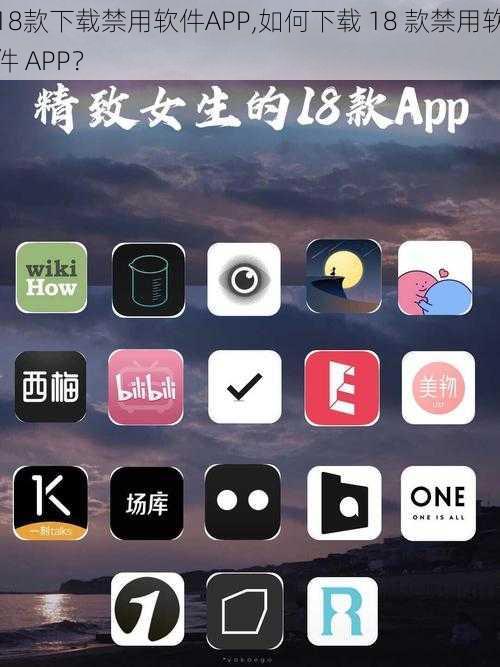 18款下载禁用软件APP,如何下载 18 款禁用软件 APP？