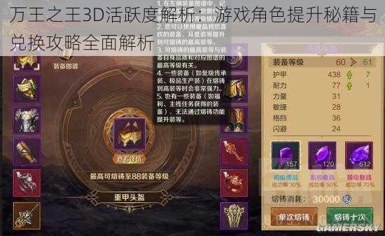 万王之王3D活跃度解析：游戏角色提升秘籍与兑换攻略全面解析