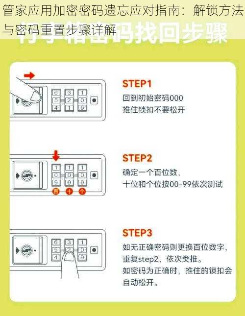 管家应用加密密码遗忘应对指南：解锁方法与密码重置步骤详解