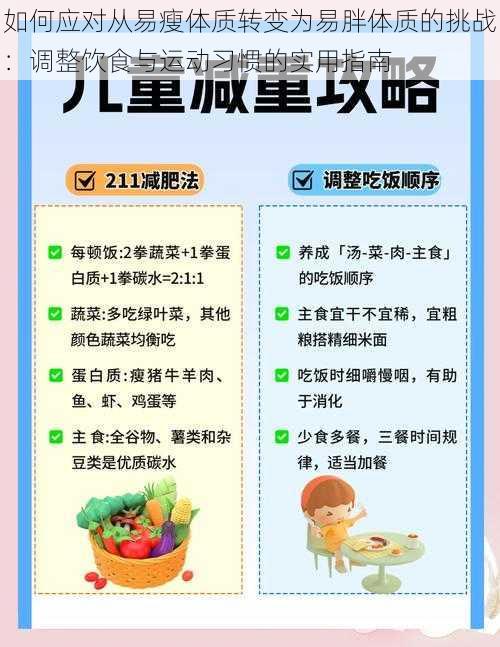 如何应对从易瘦体质转变为易胖体质的挑战：调整饮食与运动习惯的实用指南