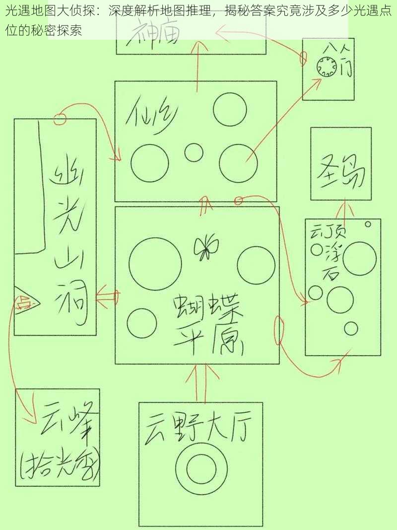 光遇地图大侦探：深度解析地图推理，揭秘答案究竟涉及多少光遇点位的秘密探索